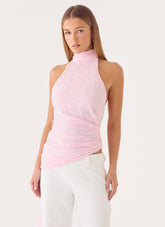 Angel Wings Lace Top - Pink