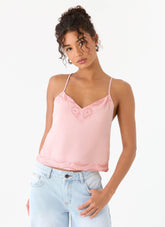 Avania Beaded Top - Pink