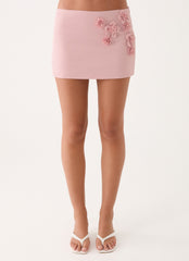 Ayella Low Rise Mini Skirt - Pink