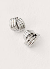 Clean Cut Earrings - Silver