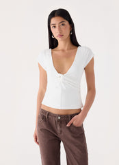 Derrie White Top - White