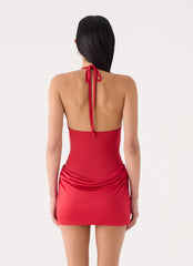 Elira Mini Dress - Chilli Red