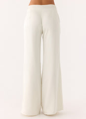Elmah Low Rise Pants - White