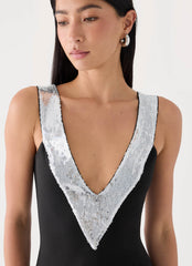 Eluna Midi Dress - Black