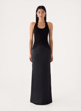 Emika Halter Maxi Dress - Black