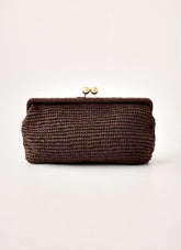 Gia Clutch Bag - Brown