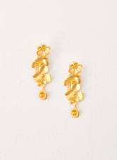 Golden Petal Earrings - Gold