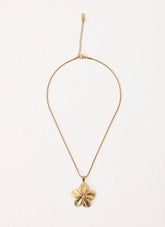 Hibiscus Gold Necklace - Gold