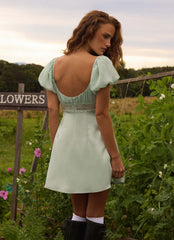 Illit Mini Dress - Sage