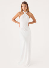 Lilas Maxi Dress - White