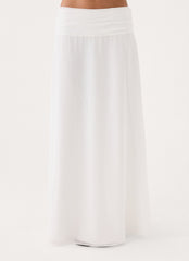 Natalya Maxi Skirt - White