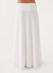 Natalya Maxi Skirt - White