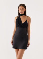 Nymera Scarf Micro Mini - Black