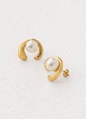 Pearl Promise Earrings - Gold/Pearl