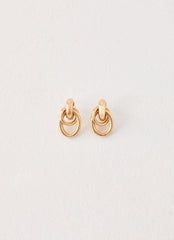 Plus One Earrings - Gold