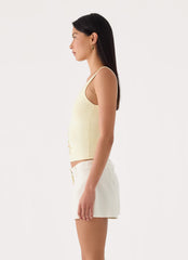 Rosamel Beaded Tank Top - Yellow