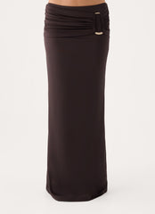 Rosanna Maxi Skirt - Chocolate