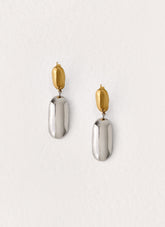 Second Nature Earrings - Gold/Silver Metal