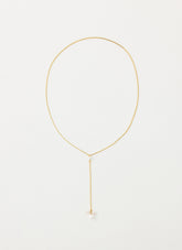 Silhouette Pearl Necklace - Gold