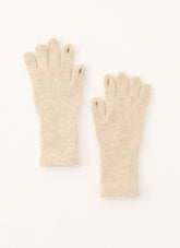 Stormy Weather Knit Gloves - Cream