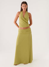 Willowmena Maxi Skirt - Lime