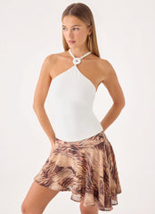 Youra Beaded Top - White