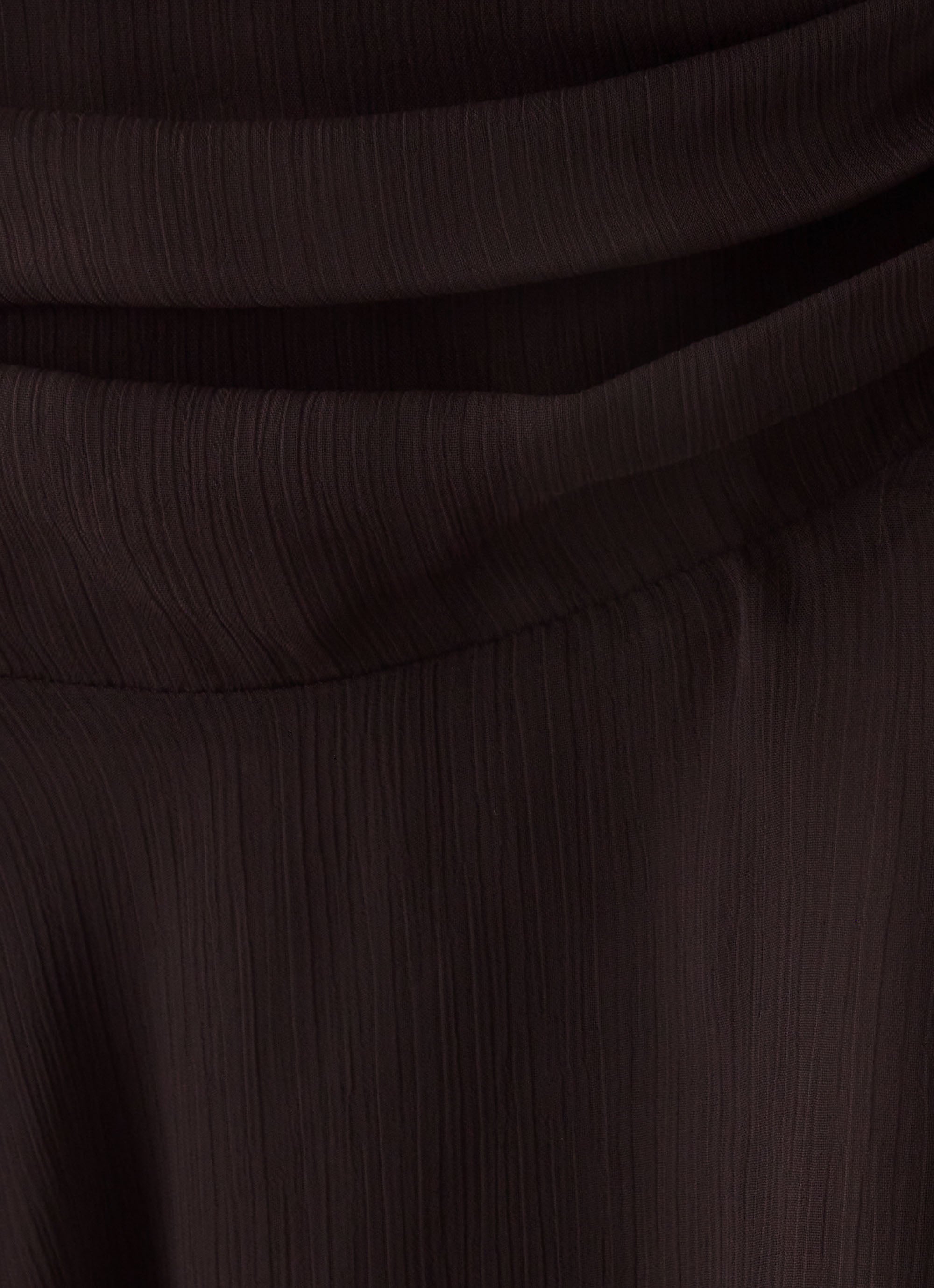 Abeda Asymmetrical Midi Skirt - Chocolate