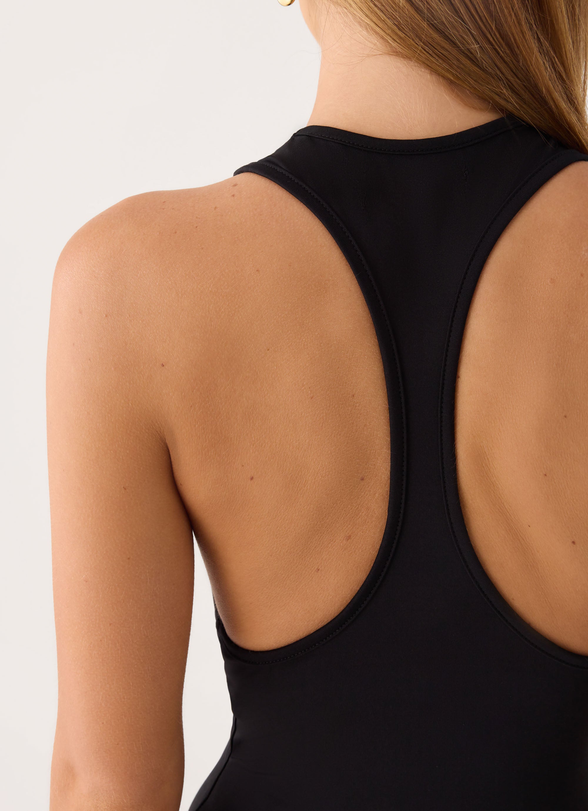 Aidyn Racer Back Bodysuit - Black