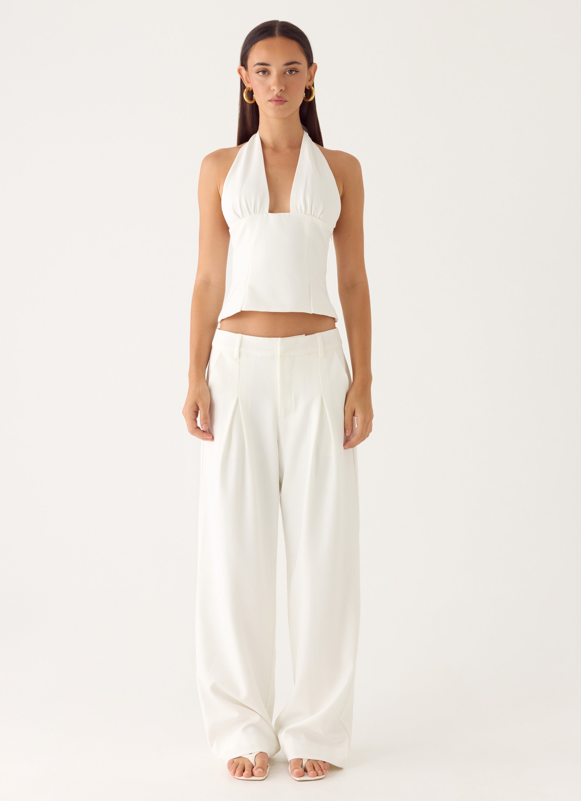 Amrita Halter Top - White