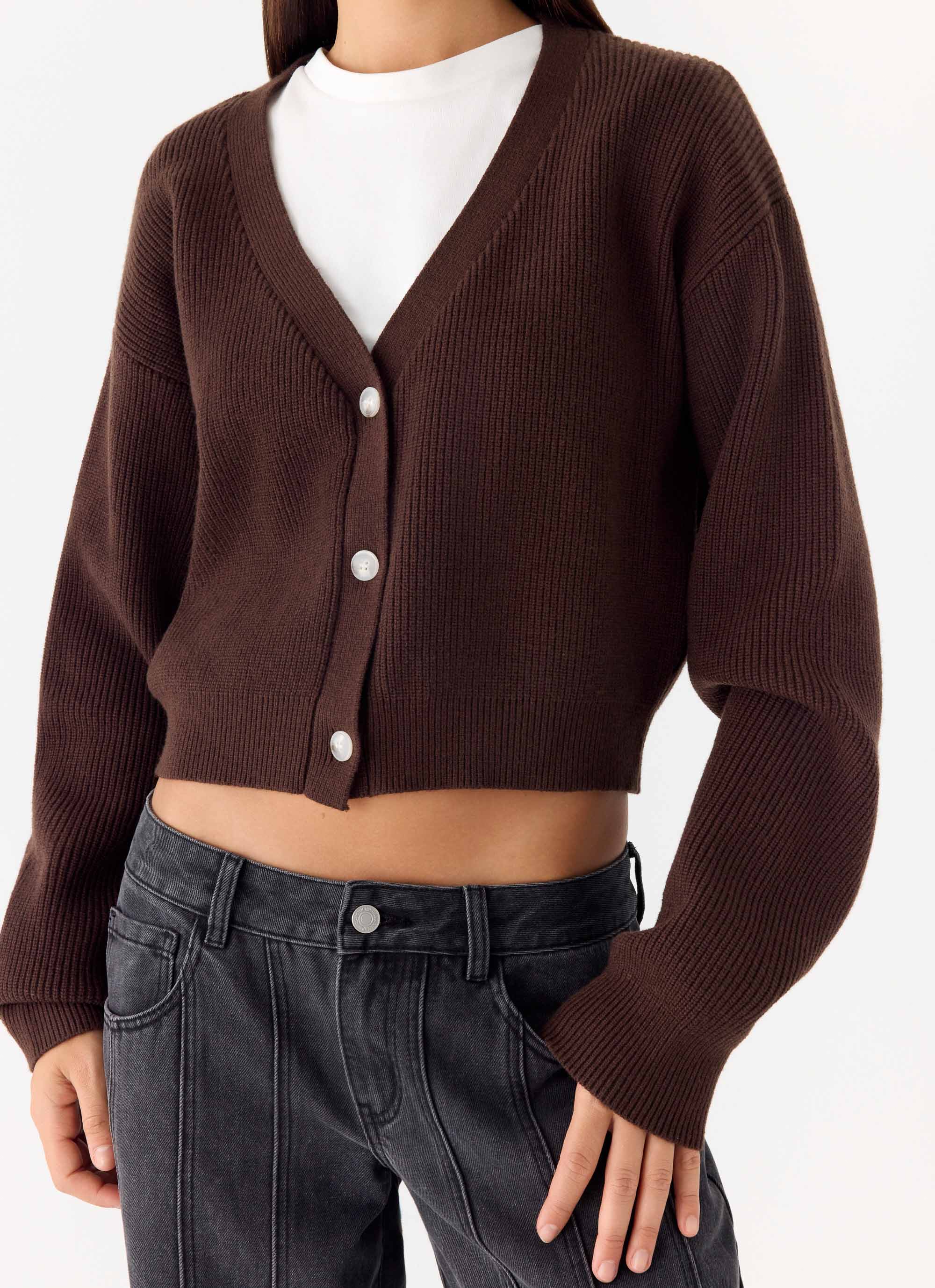 Ashby Knit Sweater - Chocolate