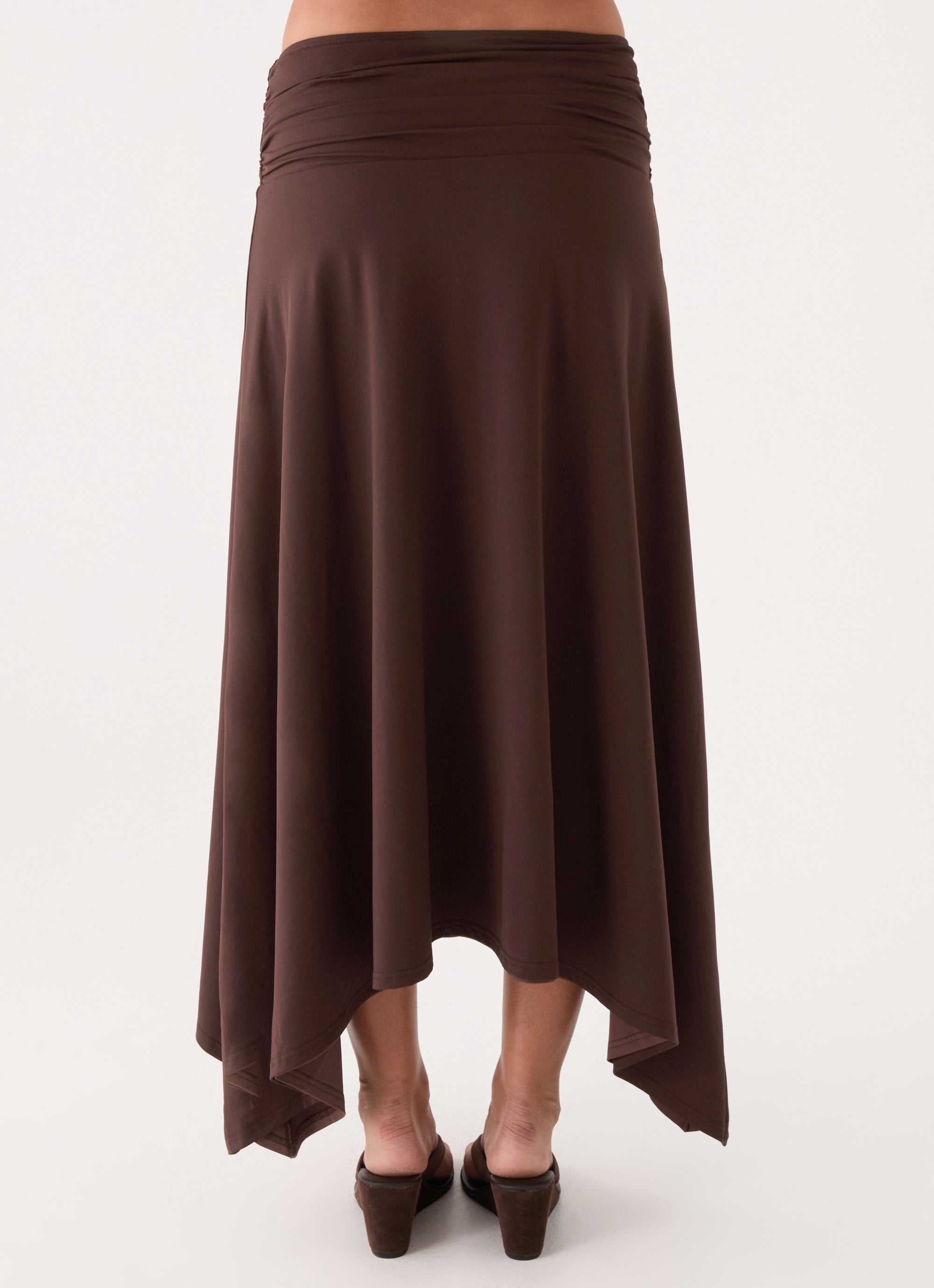 Automatic Midi Skirt - Rose Taupe