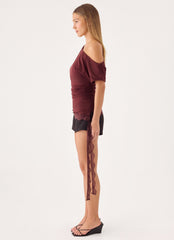 Bad Hobby Top - Maroon