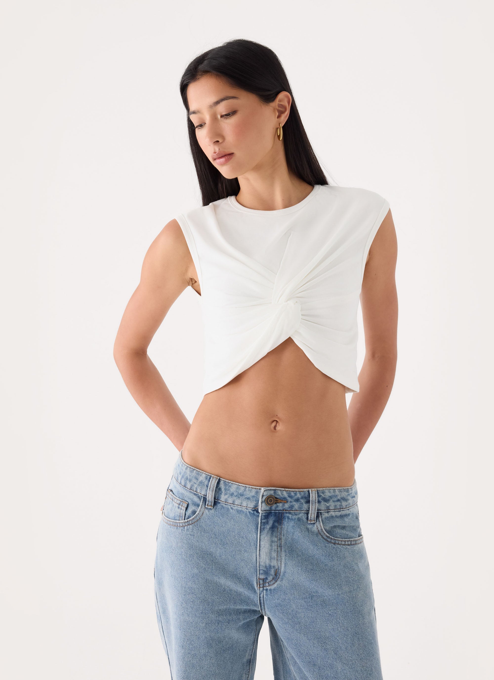 Kaleo Cropped T-Shirt - White