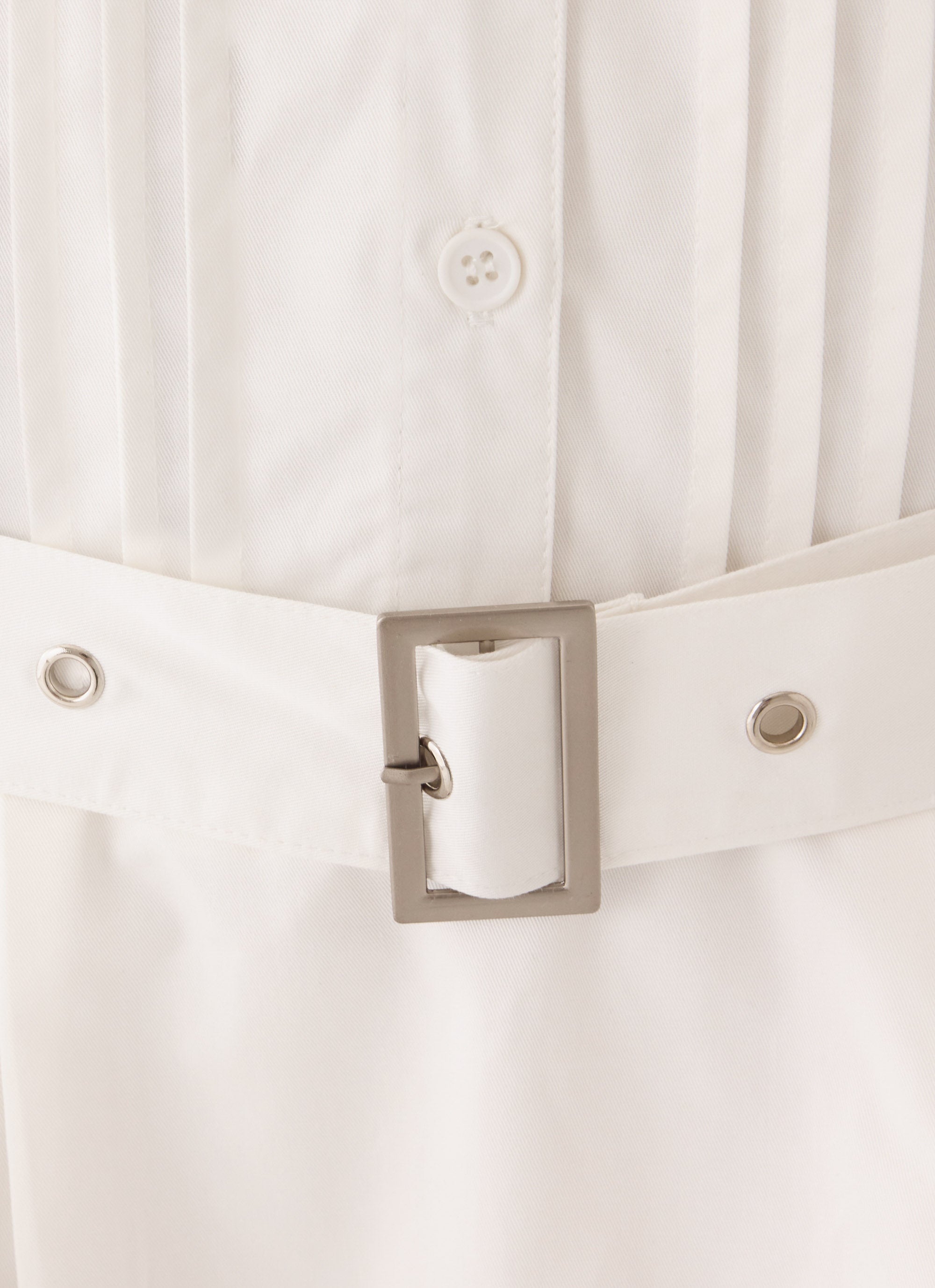 Calipso Shirt Dress - White