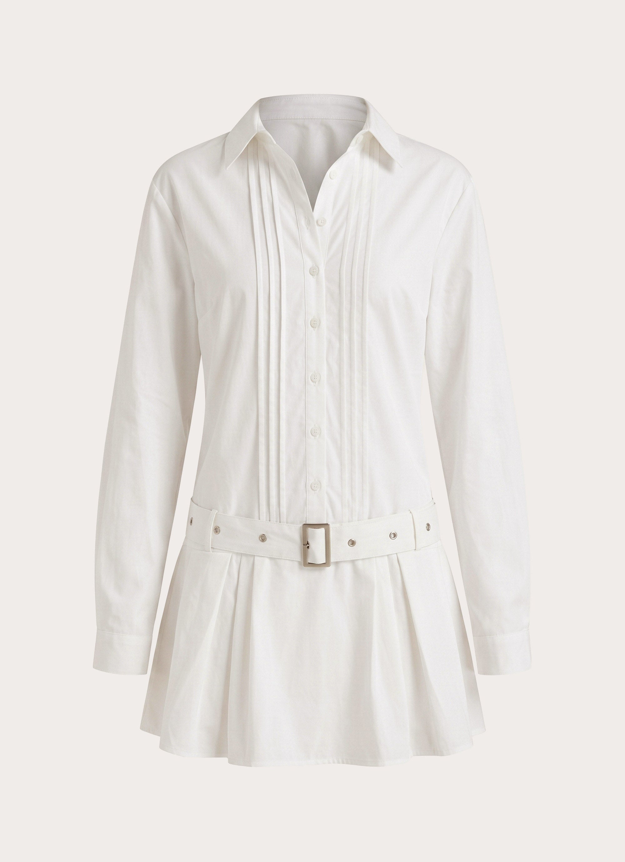 Calipso Shirt Dress - White