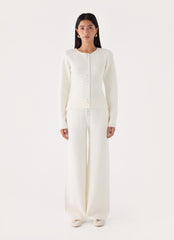 Cauaria Button Up Cardigan - Ivory