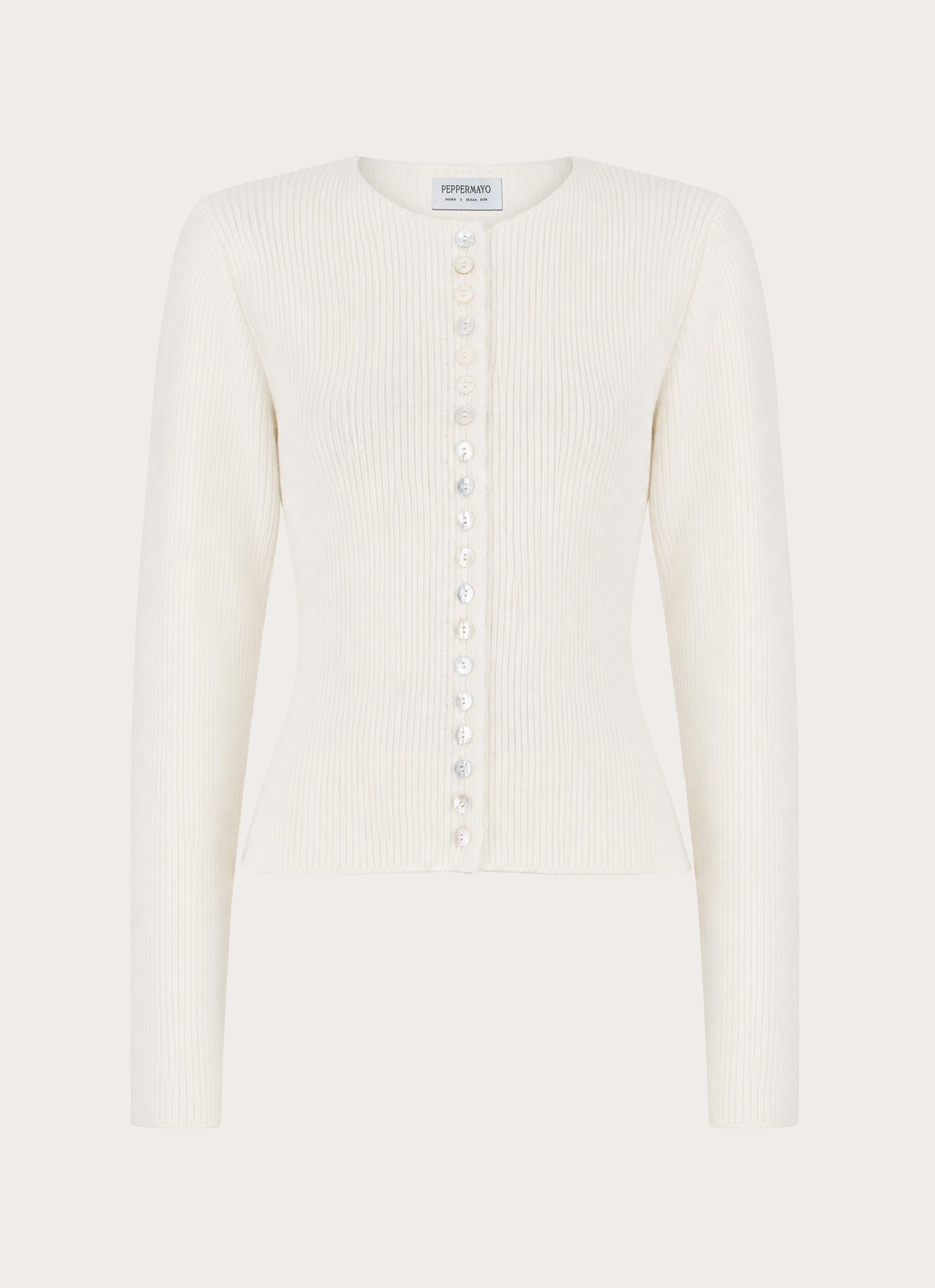 Cauaria Button Up Cardigan - Ivory