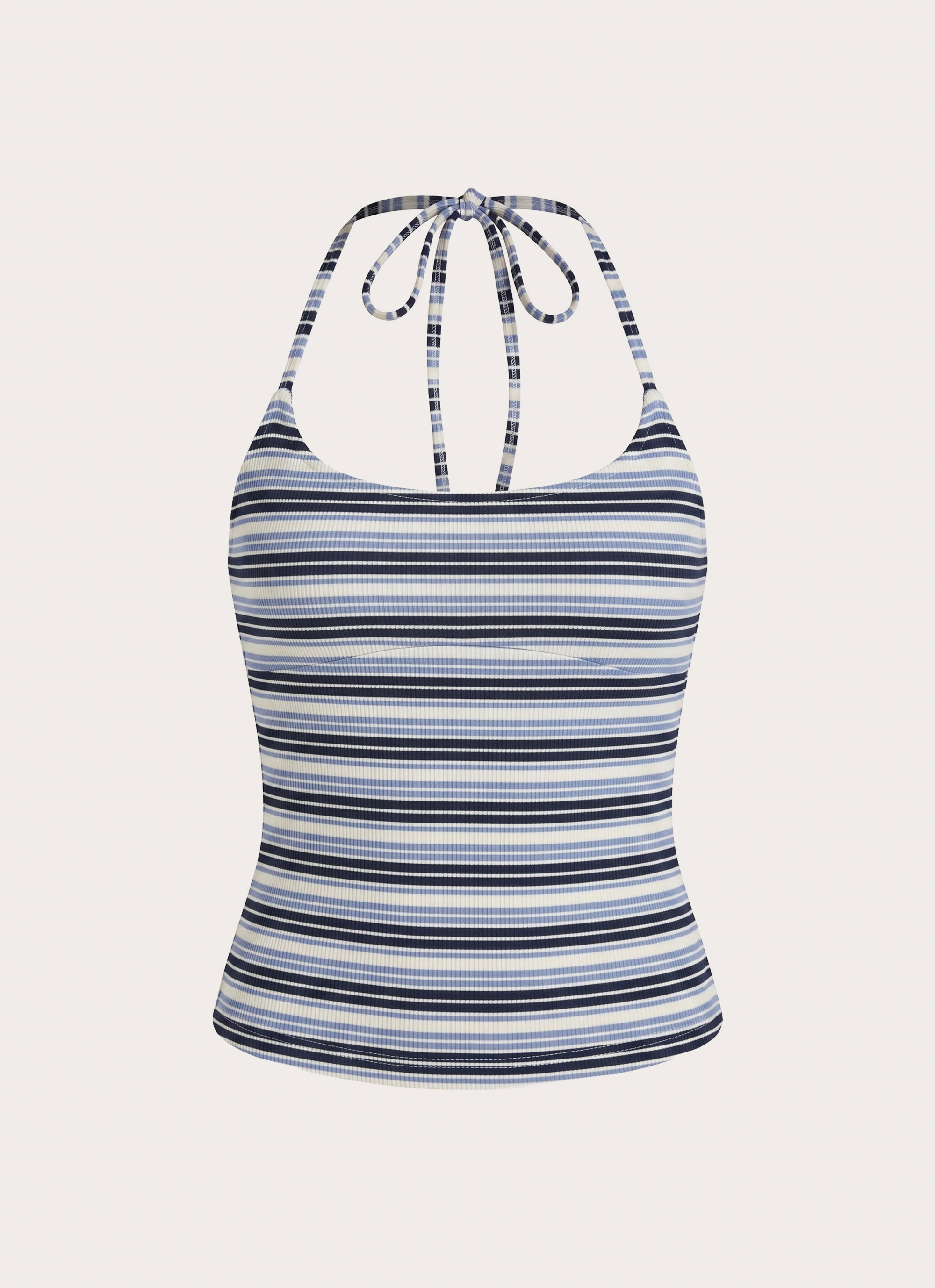 Chauncey Halter Top - Blue Stripe