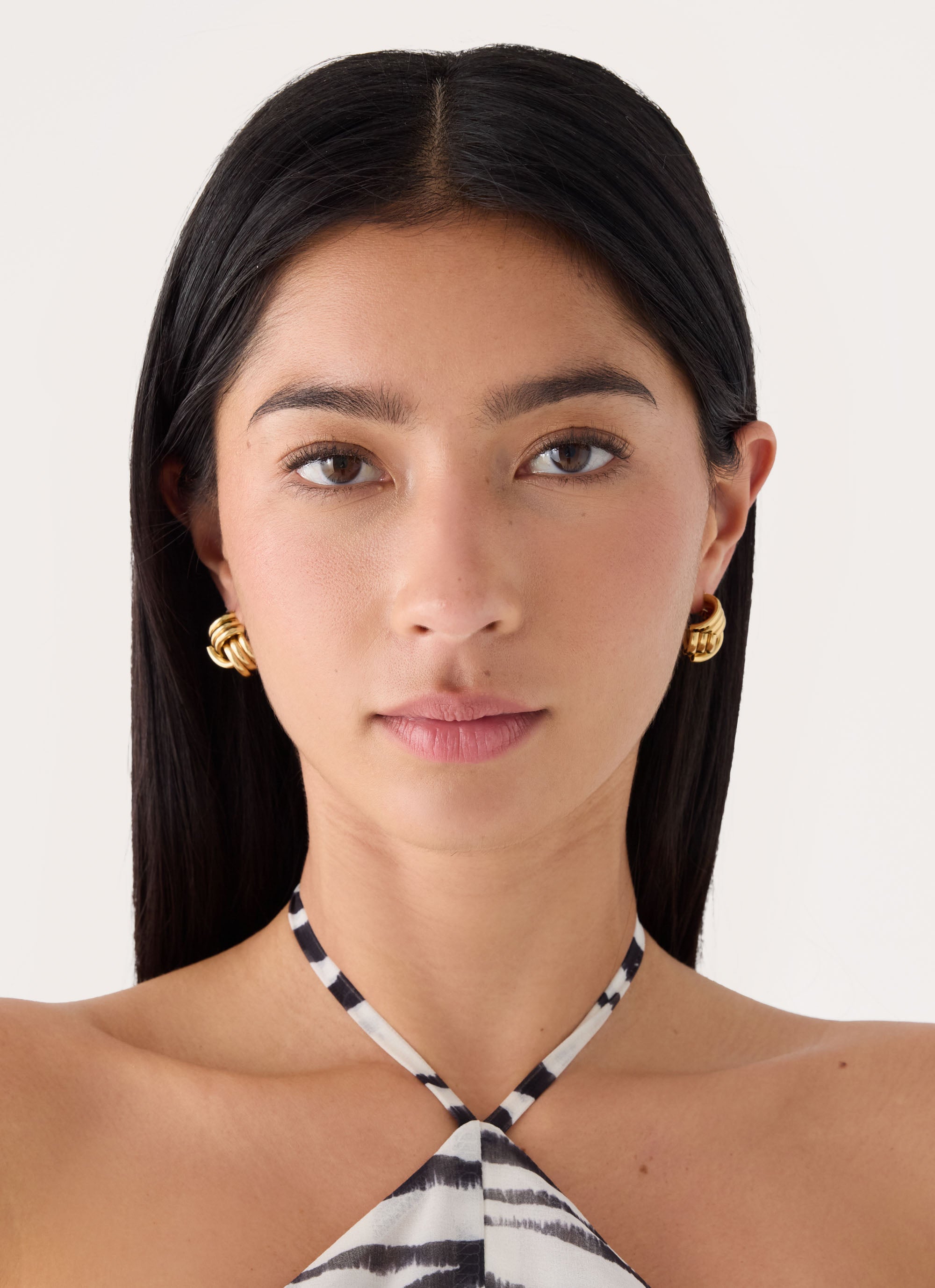 Clean Cut Earrings - Gold