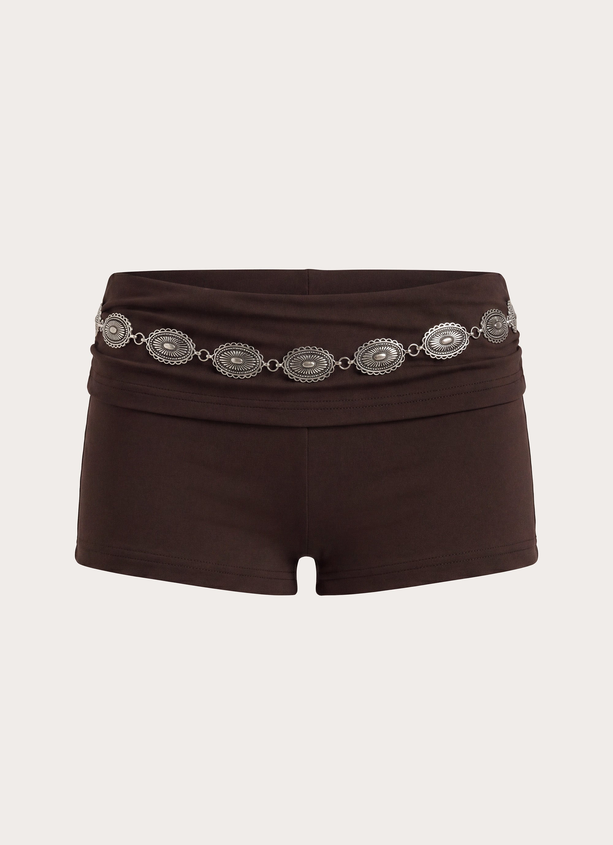 Coma Belt Low Rise Shorts - Chocolate