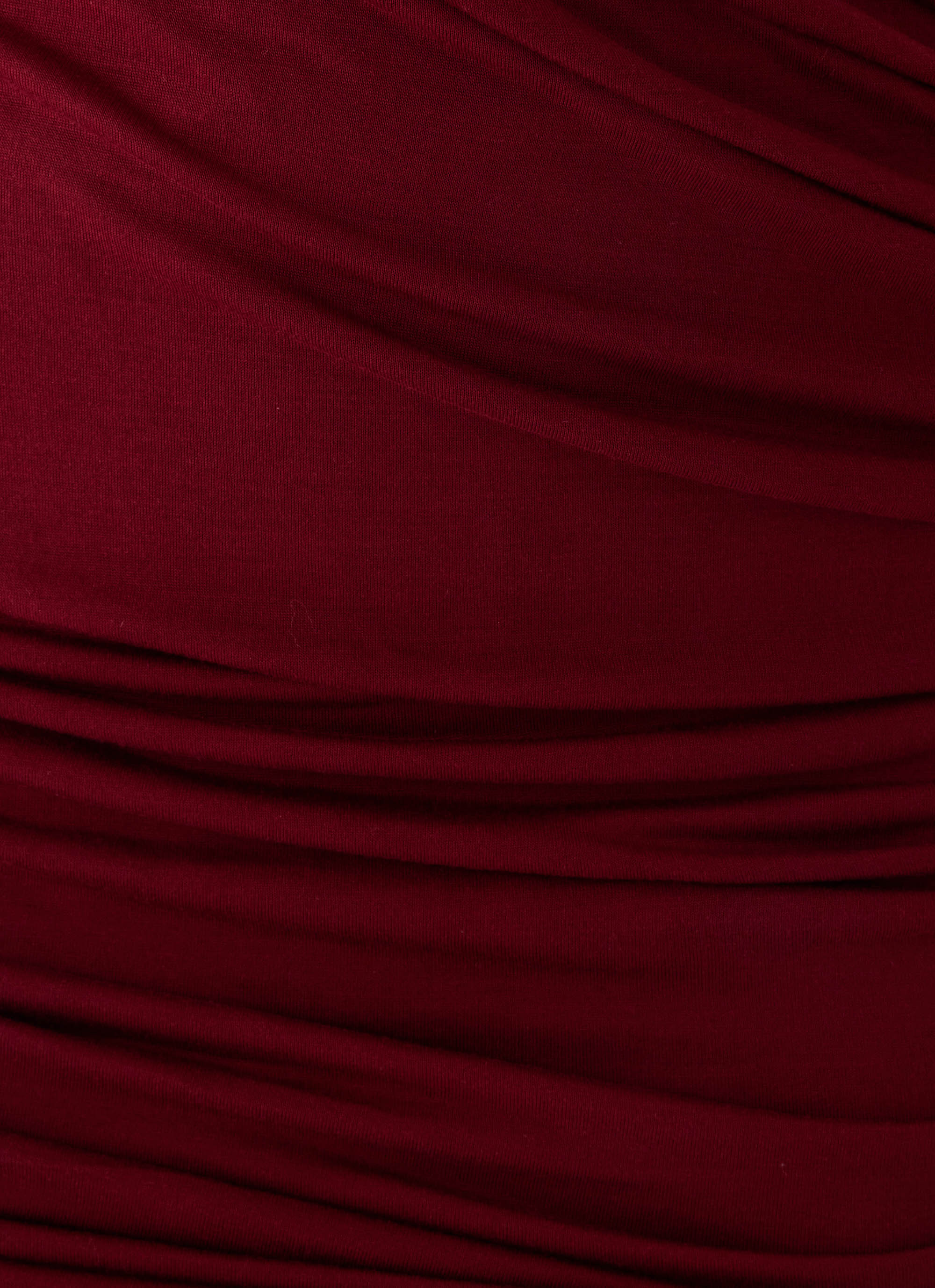 Devlon Long Sleeve Mini Dress - Maroon