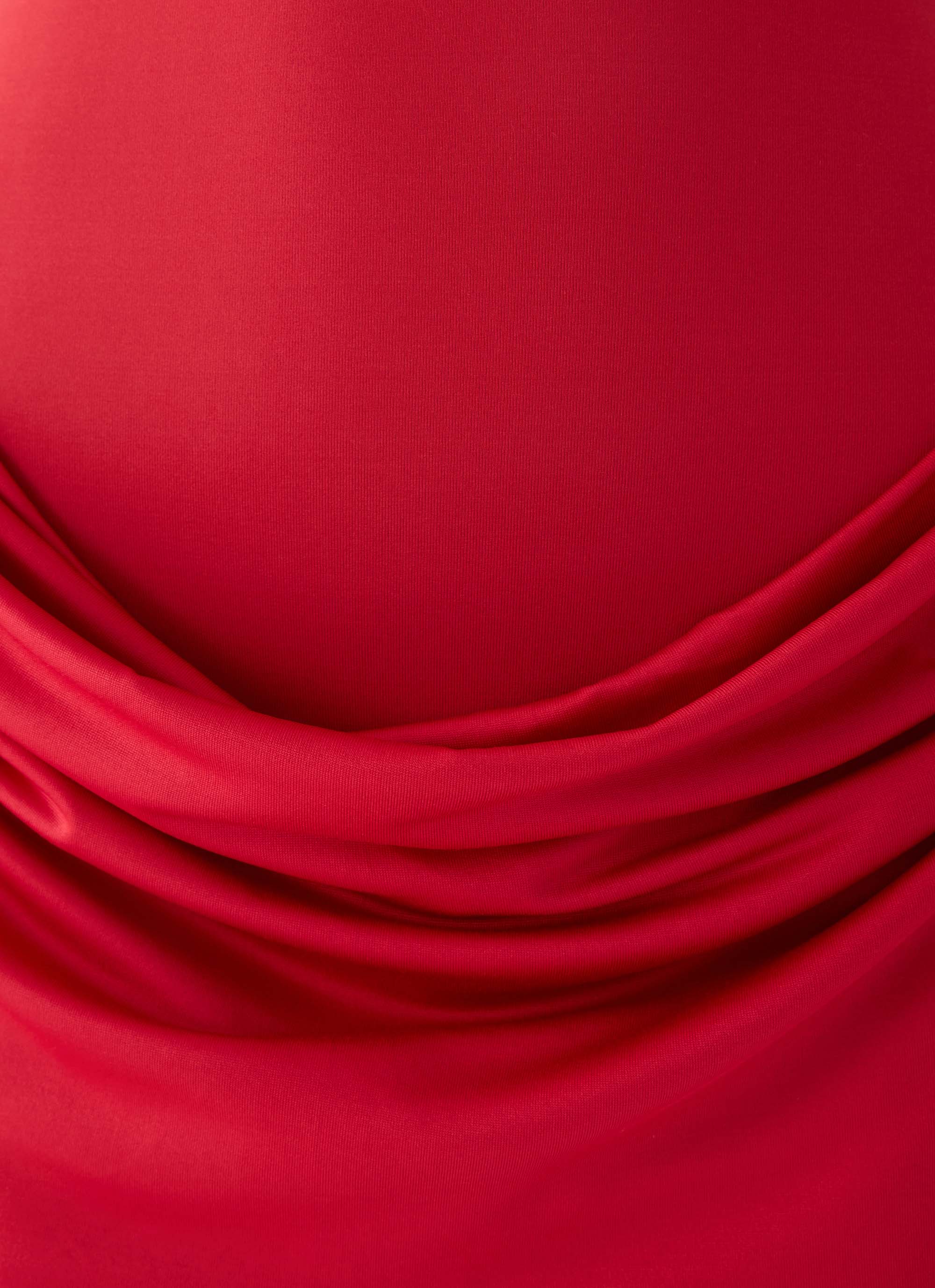 Elira Mini Dress - Chilli Red