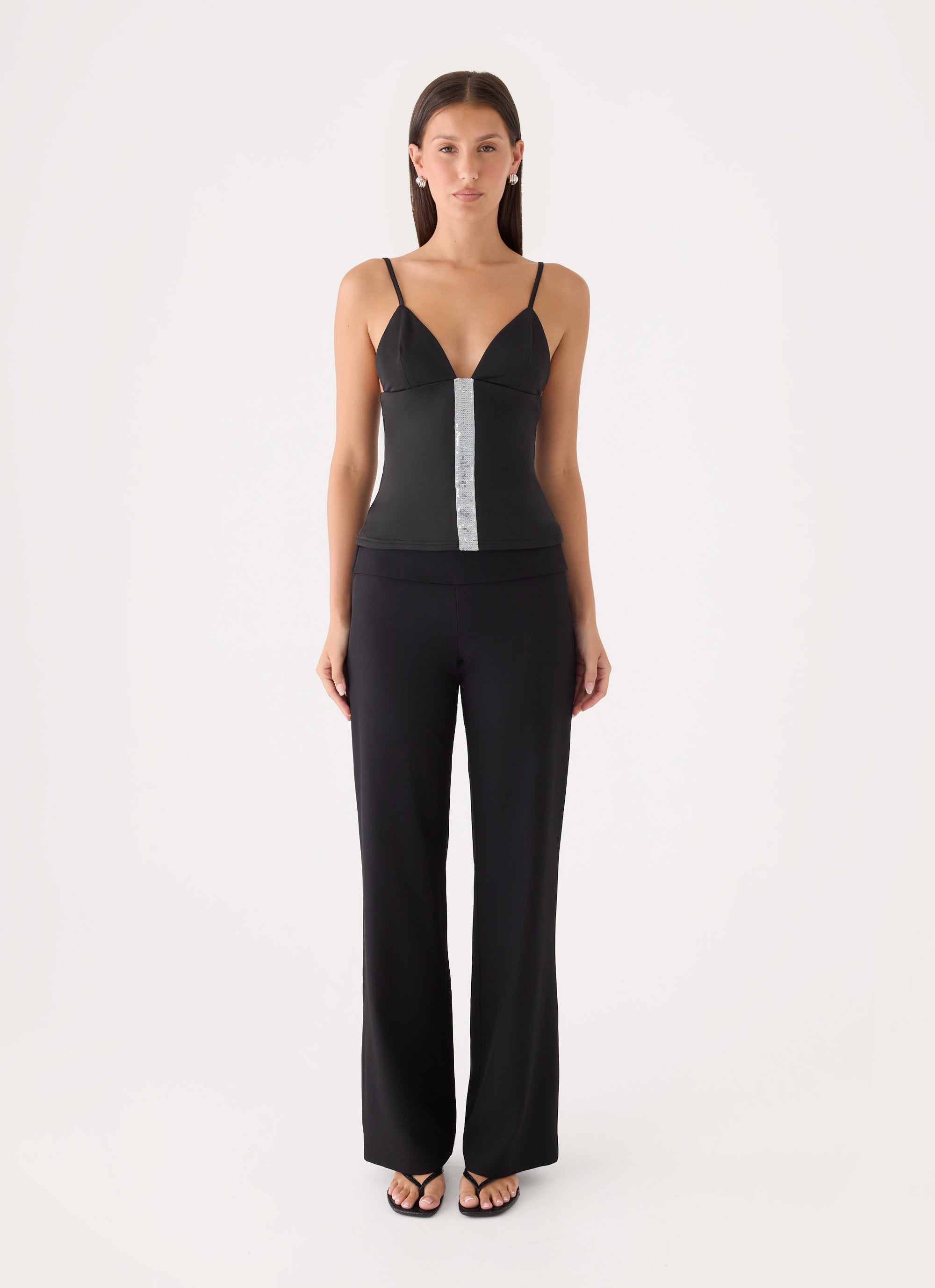 Ellah Jersey Top - Black