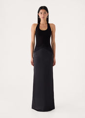 Emika Halter Maxi Dress - Black