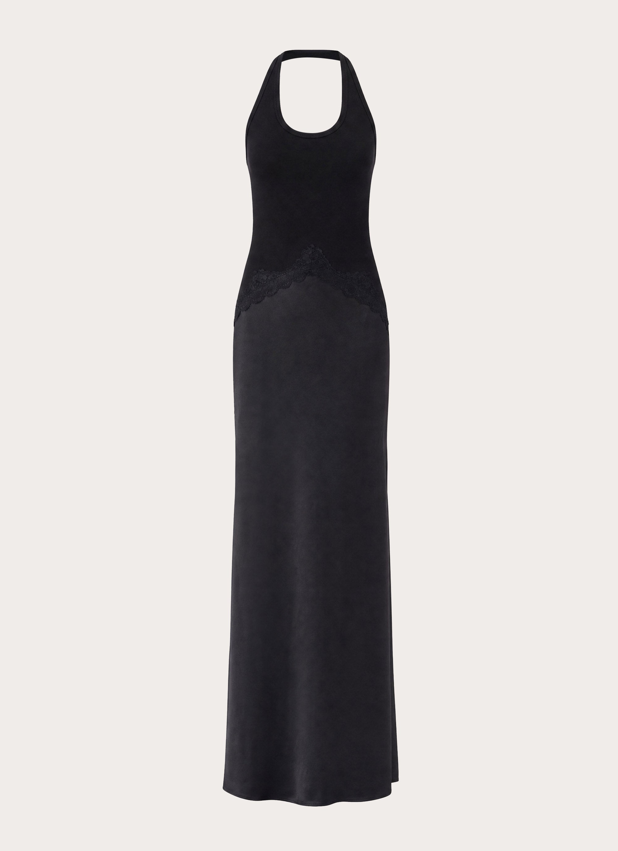 Emika Halter Maxi Dress - Black