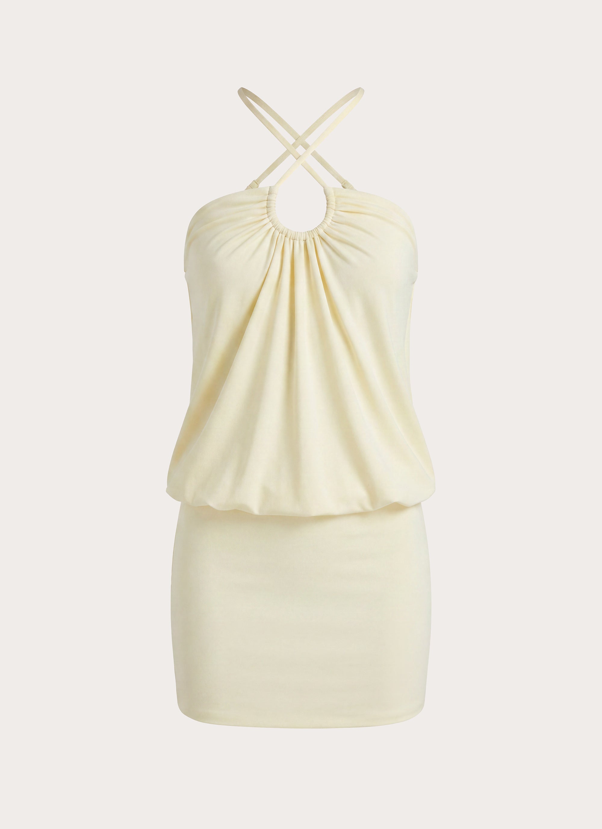 Etta Halter Mini Dress - Yellow