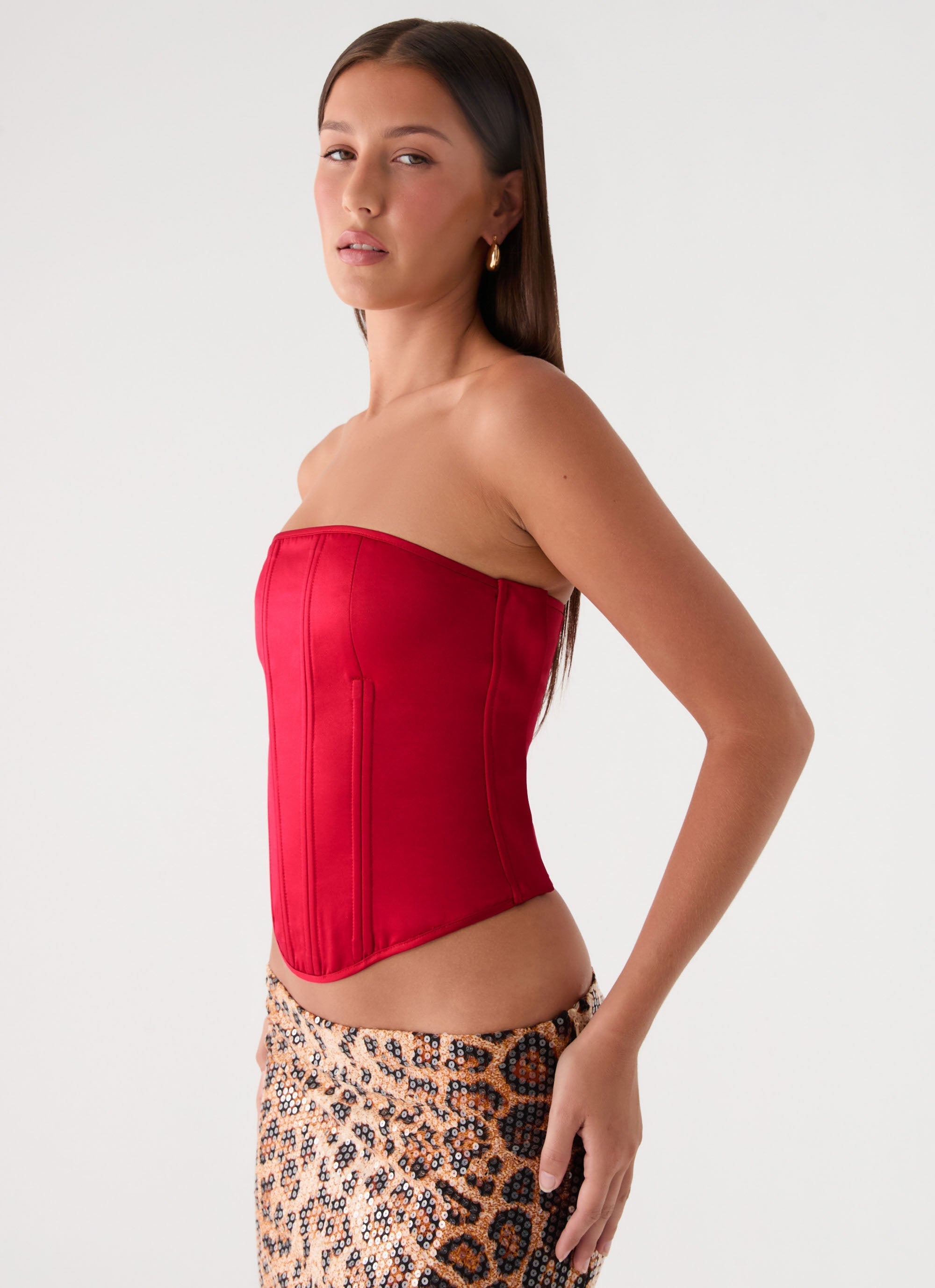 Evaleigh Corset - Deep Red