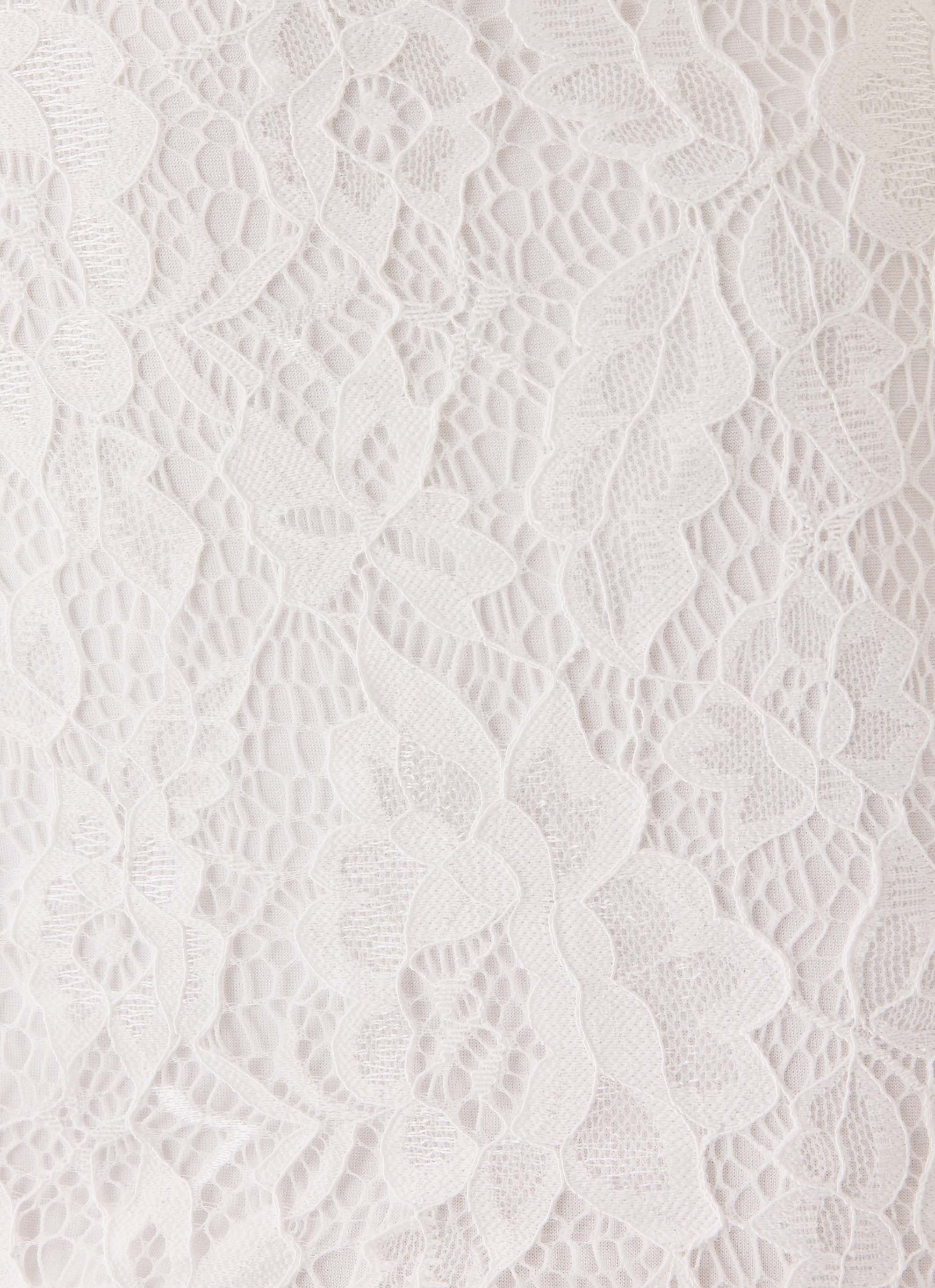 Giulia Lace Mini Dress - White