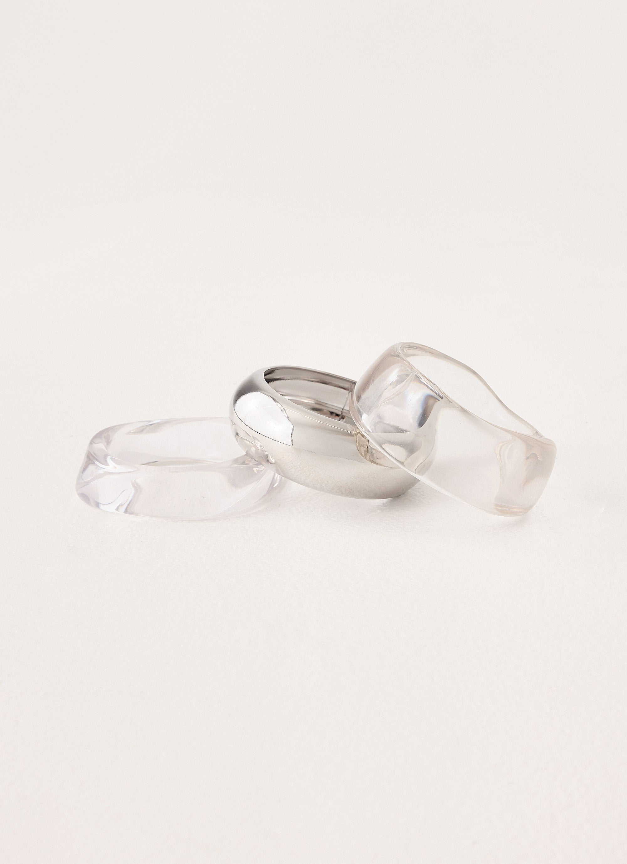 Golden Glass Bracelet - Silver