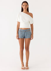 Hadleigh Denim Mini Shorts - Light Denim